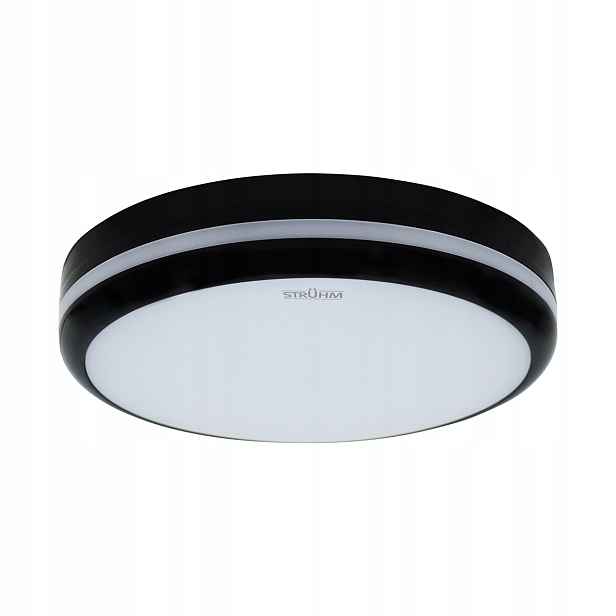 Stropní Svítidlo venkovní Led Struhm Astro Ø22 cm černý IP54 1600lm