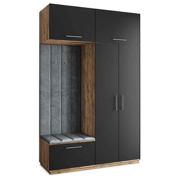 MASSENO MODERNÍ PŘEDSÍŇOVÁ SESTAVA REMA, 150/240/60 cm, dub Lefkas