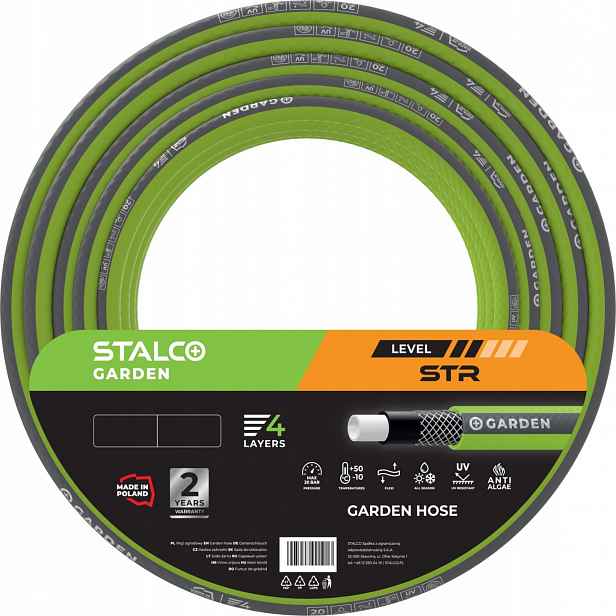 Hadice Str 3/4″ 50 m Stalco Garden Vyztužená 4-VRSTVÁ S102083450