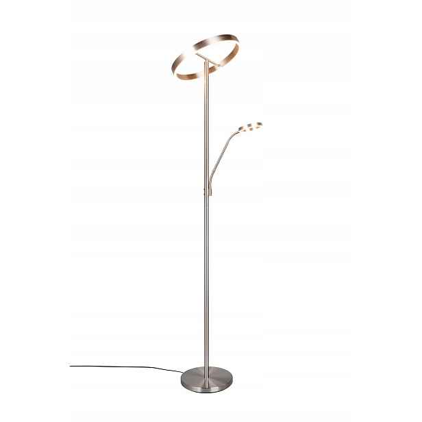 Stojací Led lampa 39 W s funkcí stmívání nikl mat Trio