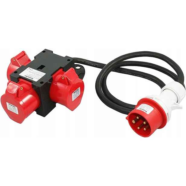 Sunpulse 91445 Cee Adapter 16A 400V 3X16A rozdělovač spotřebovaného výkonu
