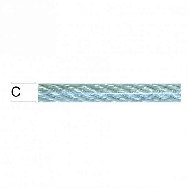 Lanko ocelové plast 3/4mm