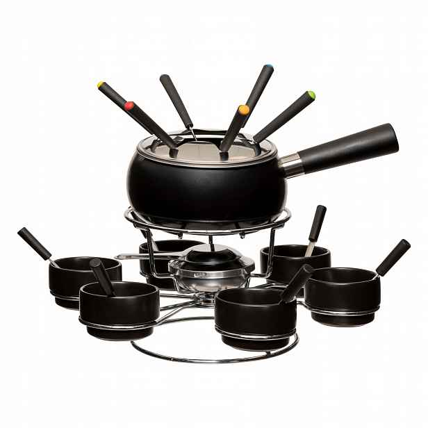 Otočná sada na fondue pro 6 osob, keramická