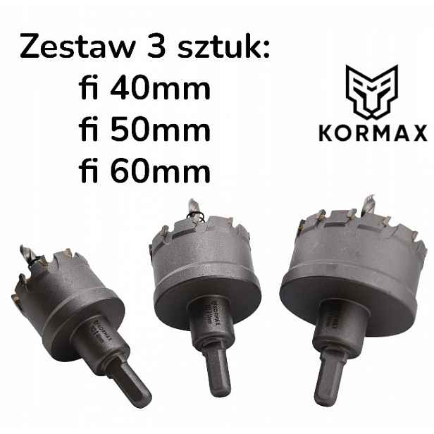 Vidlicové děrovačky Vrtáky Korunkový Vrták Karbid Tct Korunky fi 40-50-60
