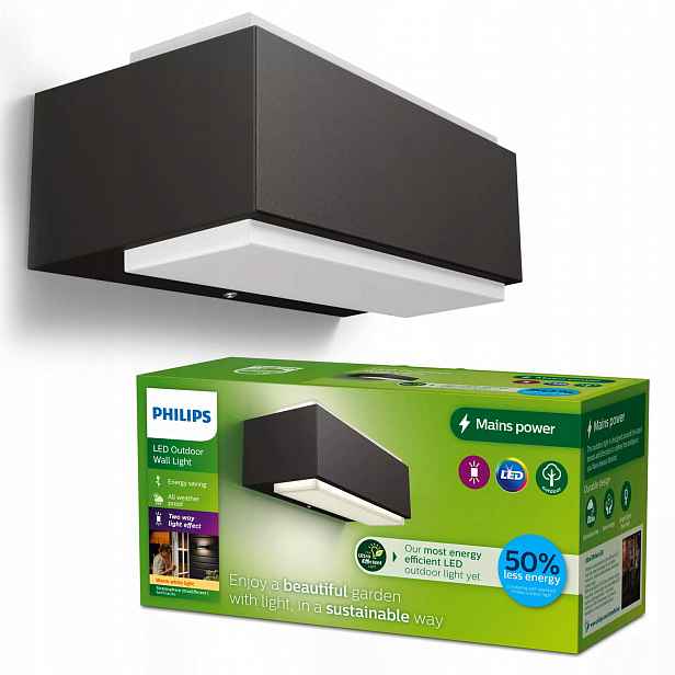 Zahradní Led lampa Fasádní svítidlo Stratosphere 3,8W 2700K IP44 Philips
