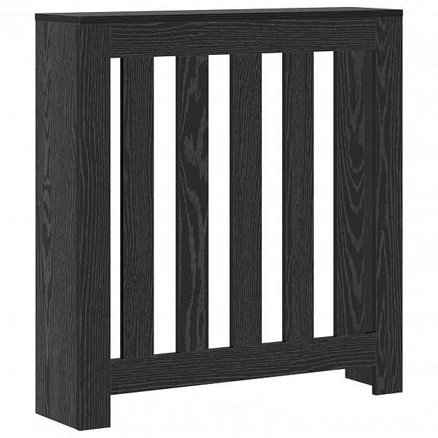 vidaXL Kryt radiátoru Černý dub 78 x 20 x 82 cm Kompozitní dřevo