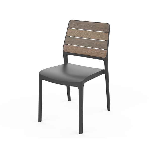 KETER Zahradní židle DEPORTO | walnut / grafit