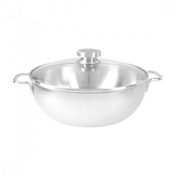 Kuželová pánev s víkem 7-vrstvá, 28 cm / 4,8 l "Apollo", nerezová ocel