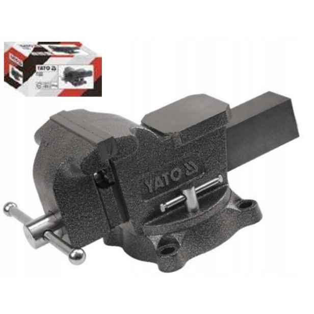 Yato Zámečnický Svěrák Otočný Litinový S Vyměnitelnými Čelistmi 125 mm YT-6502