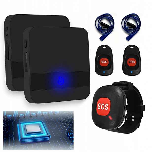 Alarm Pro Seniory Se Staršími Nemocemi, Tlačítko Přivolání Pomoci, NÁRAMEK3+2