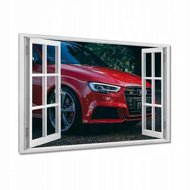 Obrazy 120x80 Červené Audi S3 Alufelgy