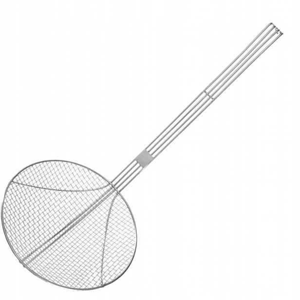 Cedník sítko na smažení v hlubokém oleji Z Nerezové oceli, průměr 220 mm
