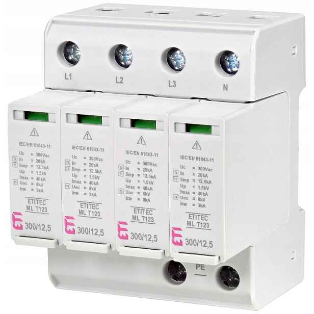 Etitec ML Omezovač přepětí T1 T2 T3 300V 12,5kA 4+0 Bcd 002440667