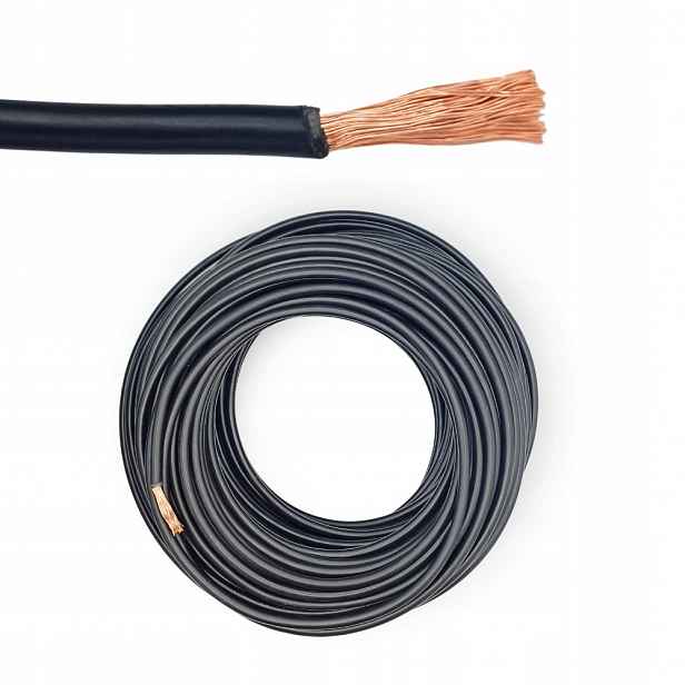 Kabel Lgy 10 černý, jednoduché lanko Elpar (balení 100 m)