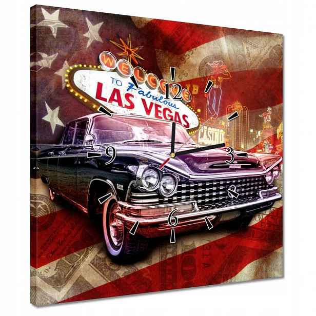 Nástěnné hodiny 40x40 Las Vegas