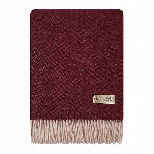 Vlněná deka teplá 100% novozélandská vlna 170 x 200 cm Cozy Blankets