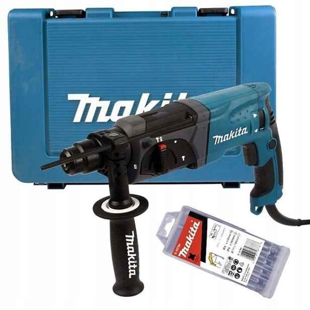 Makita HR2470X16 kombinované kladivo Sds+ 780W, 2.4J sada vrtáků