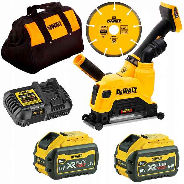 Bruska betonová 125 mm 54 V 2x6 Ah DeWALT DCG4610T2