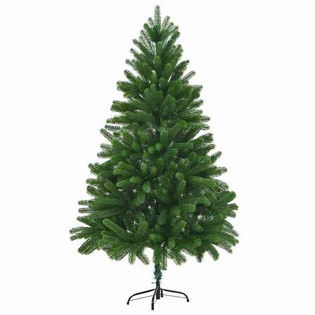 vidaXL Umělý vánoční stromek s realistickým jehličím 210 cm zelený