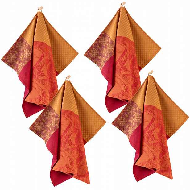 Zwoltex Tosca Utěrka hadřík bavlněná červená 240g 50x70x4