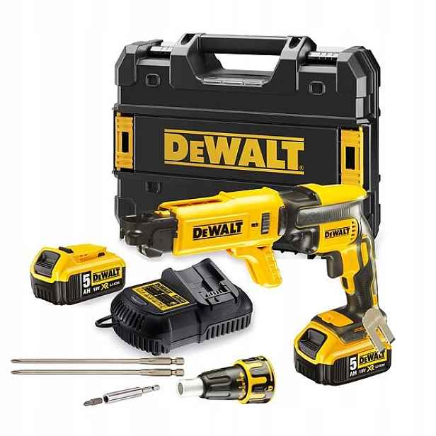 DeWalt DCF620P2K sádrokartonářský šroubovák s podavačem vrutů 18V/2*5Ah, Ts