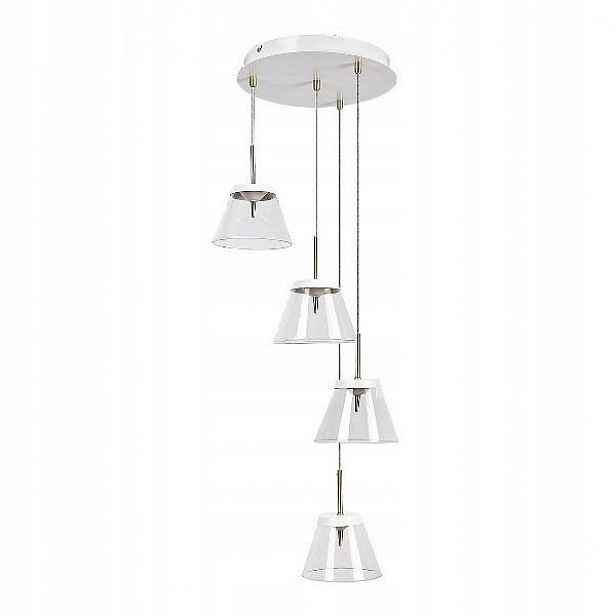 Moderní bílá závěsná Led lampa do obývacího pokoje