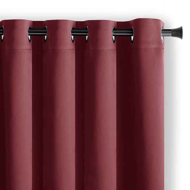 Restilo Závěs AmeliaHome Blackout s průchodkami 140x175 cm vínový, velikost 140x175