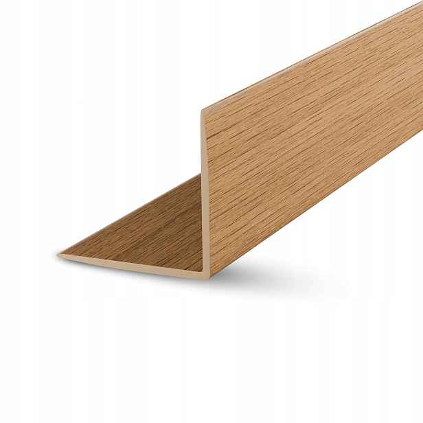 Úhelník Pvc Buk 25x25mm 1m – Ochranná rohová krytka Dekorativní 100 Ks