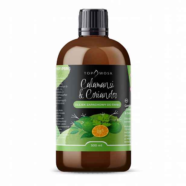 Vonný olej do svíček Calamansi & Coriander 500 ml, vůně do vosku