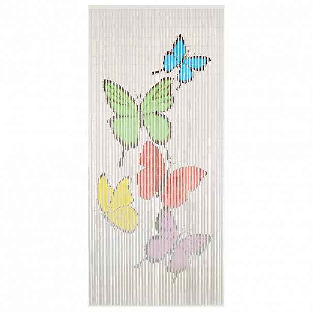 vidaXL Dveřní závěs proti hmyzu bambus 90 x 200 cm