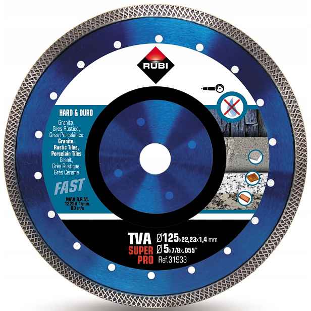 Diamantový Kotouč Turbo Viper (tva) 125 MM Pro Tvrdé Materiály 31933 Rubi