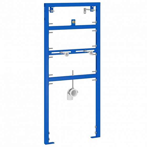 vidaXL Podpora na zeď pro systém pisoáru Modrá 50 x 3 x 112 cm