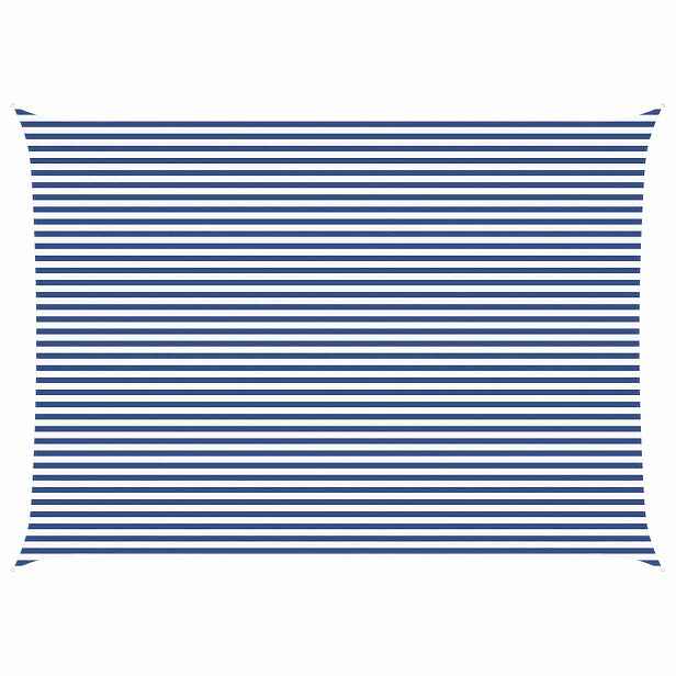 vidaXL Sluneční plachta Modrá a bílá 5 x 7 m 100% polyester Oxford