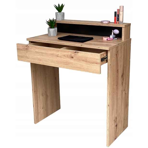 Toaletní Stolek S Zásuvkou Na Make-up 75 CM Dub Artisan
