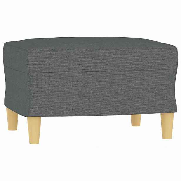 vidaXL Podnožka tmavě šedá 60 x 50 x 41 cm textil
