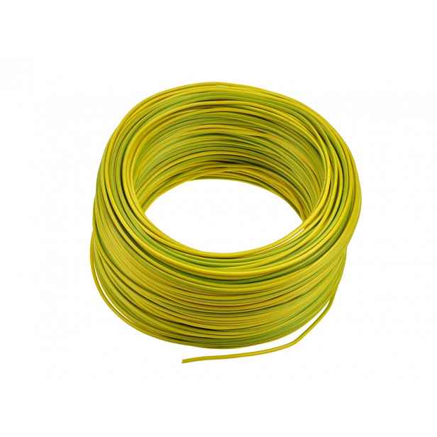 Instalační kabel Lgy 0,75 mm žlutozelený 100 m