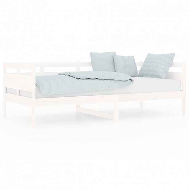 vidaXL Válenda bílá masivní borové dřevo 90 x 200 cm