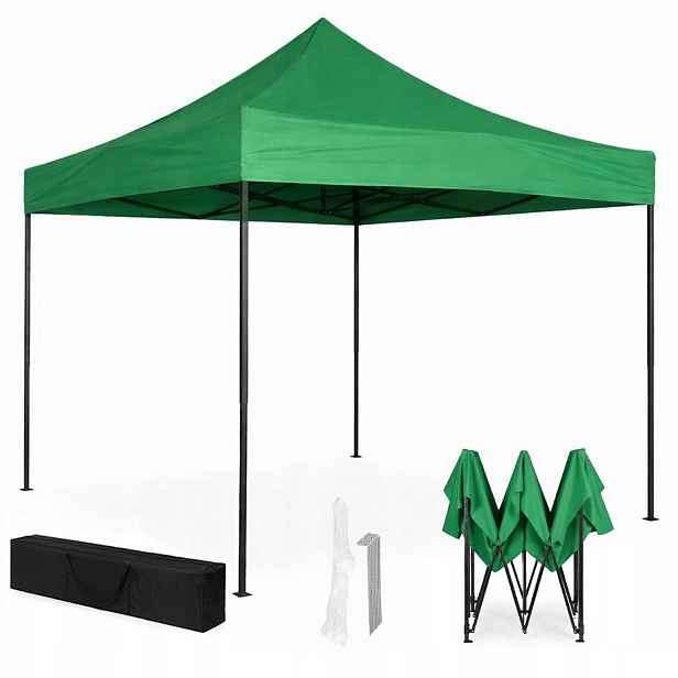 Zahradní pavilon s automatickým stan 3x3 m zelený