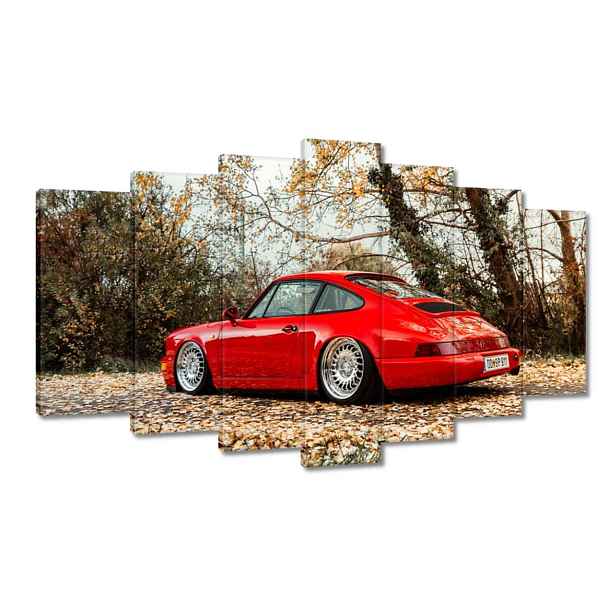 Obrazy 140x80 Červené Porsche Auto