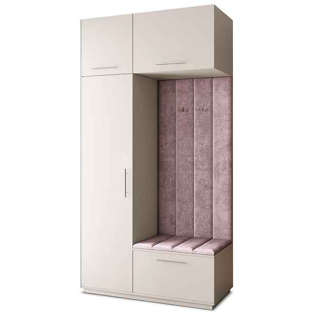 MASSENO MODERNÍ PŘEDSÍŇOVÁ SESTAVA REMA, 120/240/60 cm, kašmírová