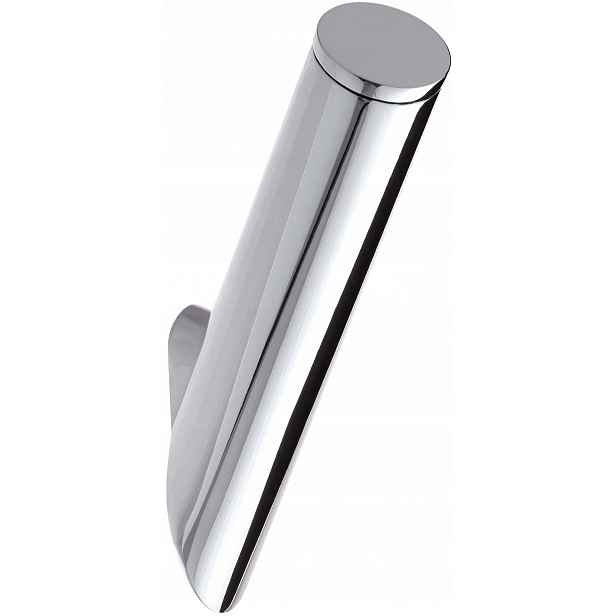 Koupelnový háček chromovaný, lesklá mosaz, minimalistický design