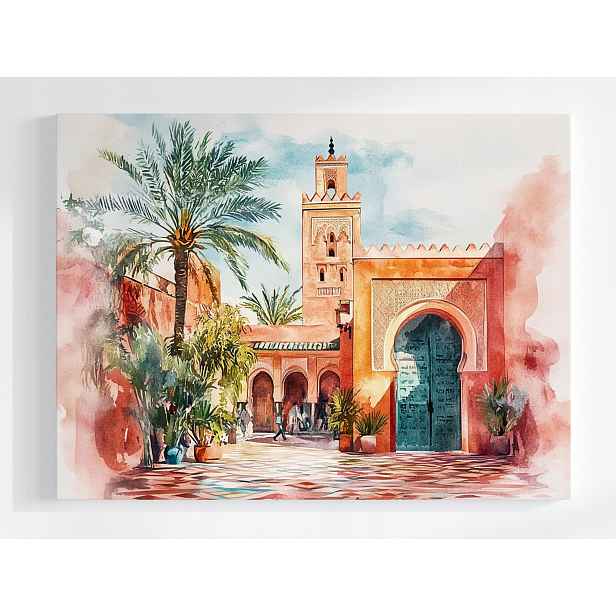 Plakát Město Maroko Marrákeš Afrika Arabský Oblouk 100x75