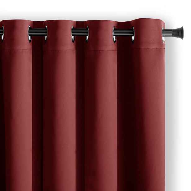 Restilo Závěs AmeliaHome Blackout s průchodkami 140x245 cm růžové víno, velikost 140x245