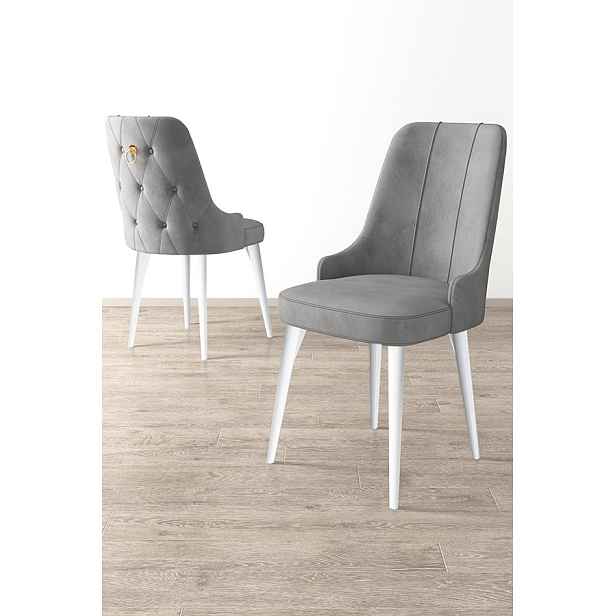 Sada židlí (2 kusy) Newa - Grey, White