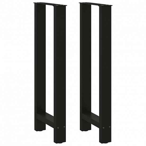 vidaXL Nohy barového stolu černé 2 ks 40 x (100-101) cm ocelové