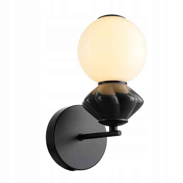 Italux Nástěnné svítidlo Art Deco Led 5W keramické černo-bílé Balos