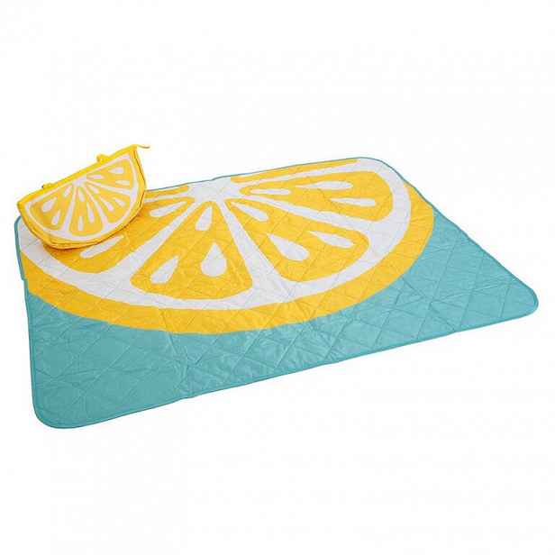 Pikniková deka s taškou citron 120x160 cm