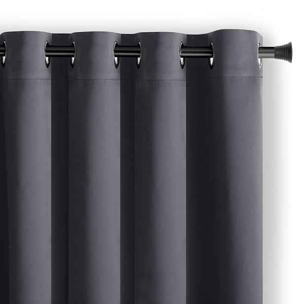 Restilo Závěs AmeliaHome Blackout s průchodkami 140x245 cm šedý, velikost 140x245