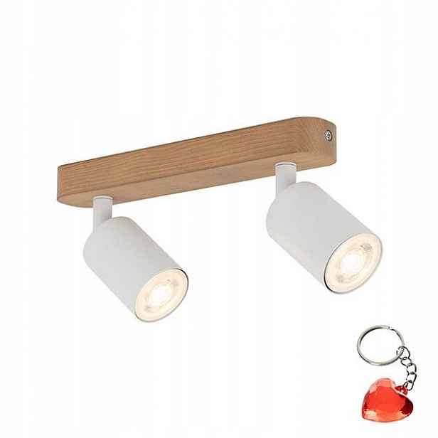 Stropní reflektor Spot Lampa Bílá Top 2 zdroje GU10 do kuchyně Tk Lighting