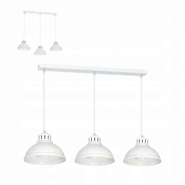 Závěsné Stropní Svítidlo Luminex White E27 s lustrem